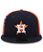 New Era Men's Navy/Orange Houston Astros Gameday Sideswipe 59FIFTY Fitted Hat