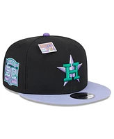 New Era Men's Black/Purple Houston Astros Grape Big League Chew Flavor Pack 9FIFTY Snapback Hat