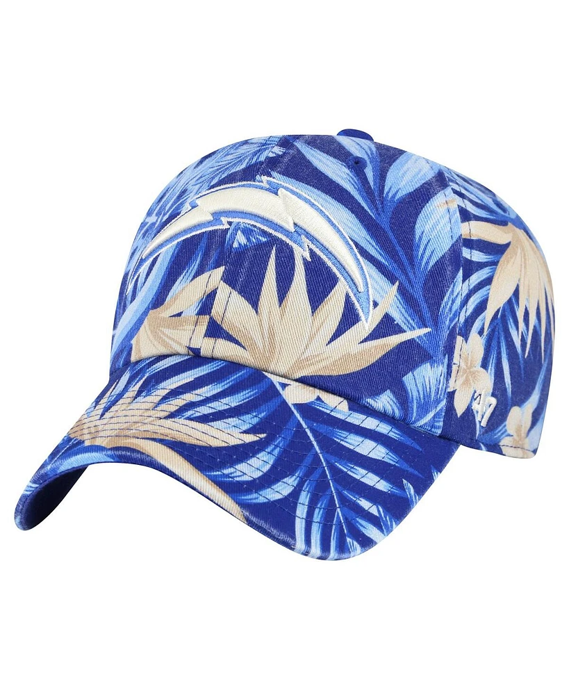 47 Brand Men's Powder Blue Los Angeles Chargers Tropicalia Clean Up Adjustable Hat