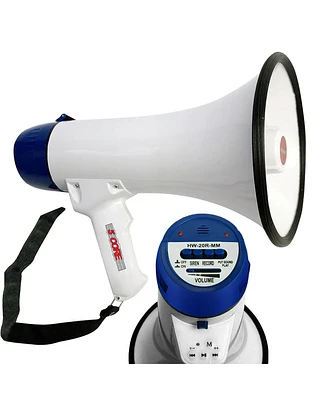 5 Core Megaphone Bullhorn Speaker 20W Bull Horn Battery Power Cheer Megafono 1000 Yard Range Loudspeaker 20R WoB