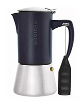 Grosche Milano Steel Cafe Bliss: Moka Pot Frother Duo