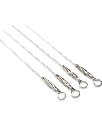 Rsvp International Endurance Stainless Steel 4 Piece 14" Spring Skewer Set