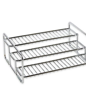 Rsvp International Stainless Steel 11" x 8.5" x 4" 3 Tier Spice/Can Rack