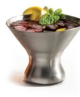 Rsvp International Endurance Stainless Steel Stemless Martini Glass, 4x4x4"