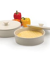 Rsvp International 8.5" D Stoneware White Tortilla Warmer