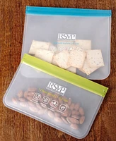 Rsvp International Polyethylene 2 Piece 9" x 8.25" Eco Press-n-Seal Bags