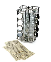 Rsvp International 101 Piece 5.75" x 10.5" Revolving Spice Rack Jar Set