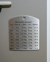 Rsvp International Endurance Stainless Steel 3.5 x 4.125" Measurement Magnet