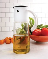 Rsvp International Glass 1.25 Cup and Dressing Dispenser