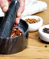 Rsvp International Black Marble Mortar Pestle Set