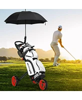 3 Wheel Folding Golf Push Cart with Brake Scoreboard Adjustable Handle