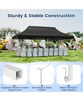 Costway 10 x 20 Ft Pop-up Canopy UPF50+ Sun Protection Tent with Carrying Bag