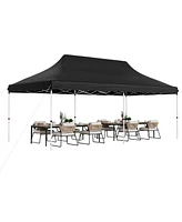 Costway 10 x 20 Ft Pop-up Canopy UPF50+ Sun Protection Tent with Carrying Bag