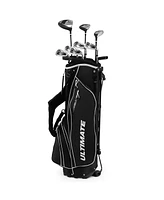 Costway Men's Complete Golf Clubs Package Set 10 Pieces Includes Alloy Driver