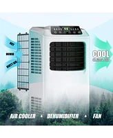 Costway 9,000 Btu Portable Air Conditioner & Dehumidifier Function Remote w/ Window Kit