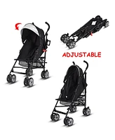 Costway Toddler Folding Lightweight Baby Umbrella Travel Stroller w/ Storage Basket