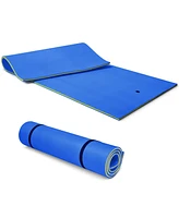 Costway 3-Layer Floating Water Pad 12' x 6' Oasis Foam Mat