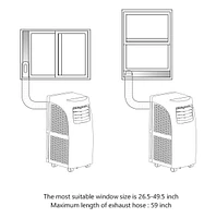 Costway 8,000BTU Portable Air Conditioner & Dehumidifier Function Remote