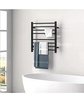 Costway 2-in-1 Towel Warmer Rack Freestanding Wall Mounted with Led Display Built-in Timer