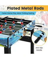 Costway 37 Inches Foosball Table with Removable Legs, 2 Balls and 2 Manual Scorers