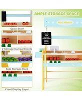 Kid's Pretend Play Grocery Store Toddler Supermarket Toy Set