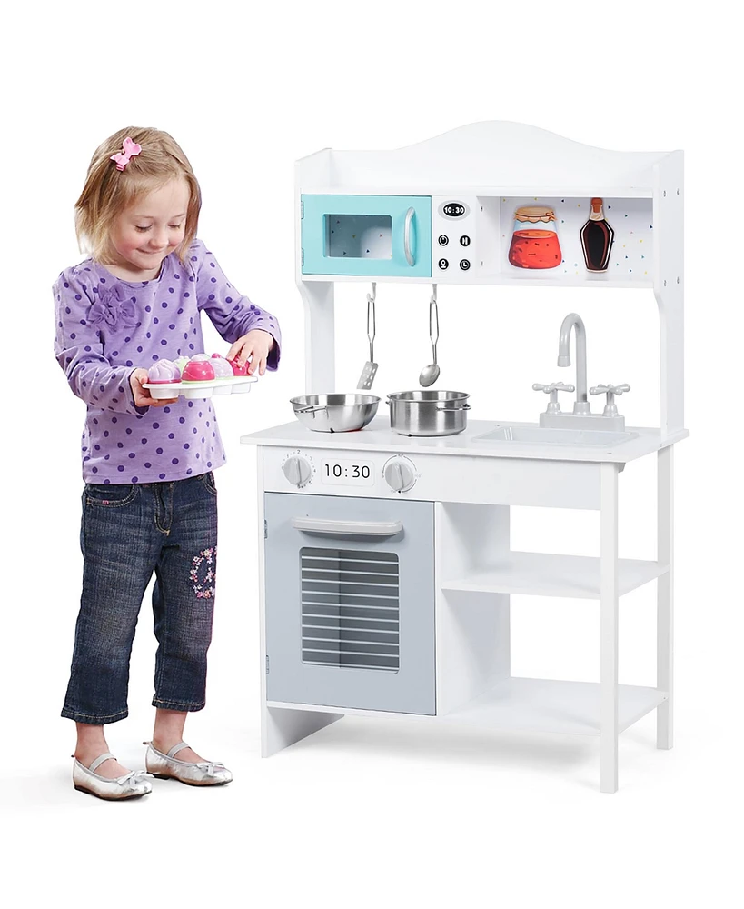 Kids Kitchen Play set Cookware Cooking Set with Pots & Pans