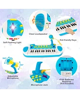 Costway 31 Key Kids Piano Keyboard Toy Toddler Musical Instrument w/ Microphone