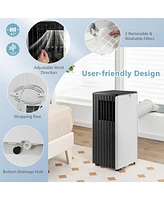Costway 7100 Btu (10000 Ashare) Portable Air Conditioner 3-in-1 Ac Unit w/ Cool Dehum Fan Sleep Mode