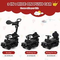 Costway 3 1 Ride on Push Car Mercedes Benz G350 Stroller Sliding