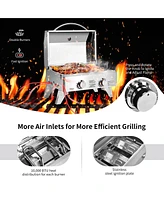 Costway 20,000 Btu Stainless Steel Propane Grill for Outdoor