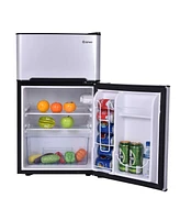 Refrigerator Small Freezer Cooler Fridge Compact 3.2 cu ft. Unit