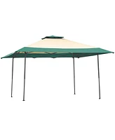 Costway 13'x13' Gazebo Canopy Shelter Awning Tent Patio Garden