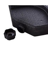 Costway 4 Plate Patio Offset Umbrella Base Stand Weights Sand/Water Filled Base