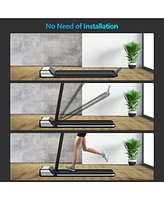 Costway Installation-Free Ultra-Thin Folding Treadmill Exercise