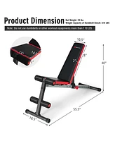 Costway Multi-function Weight Bench W/Adjustable Backrest Home Gym