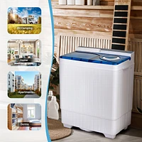 Costway 26lbs Portable Semi-automatic Washing Machine