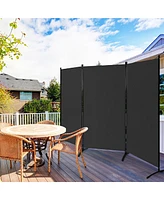 Costway 3-Panel Room Divider Folding Privacy Partition Screen for Office