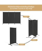 Costway 3-Panel Room Divider Folding Privacy Partition Screen for Office