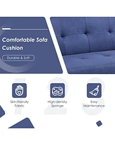 Convertible Futon Sofa Bed Folding Recliner Usb Ports&Power Strip