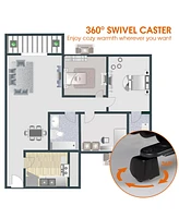 Costway 1500W Oil-Filled Heater Portable Radiator Space