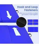 4' x 8' x 2'' Folding Gymnastics Mat Four Panels