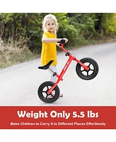 Slickblue Kids No Pedal Balance Bike with Adjustable Handlebar and Seat