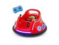 Slickblue 12V Electric Ride On Car with Remote Control and Flashing Led Lights