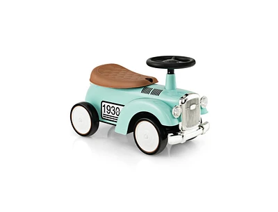 Slickblue Kids Sit to Stand Vehicle with Working Steering Wheel and Under Seat Storage