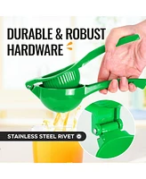 Zulay Kitchen Premium Quality Metal Orange Squeezer, Citrus Juicer, Manual Press for Extracting the Most Juice Possible