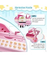 Slickblue 31 Keys Kids Piano Keyboard with Stool and Lid