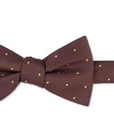 Tayion Collection Men's Brown Dot Bow Tie