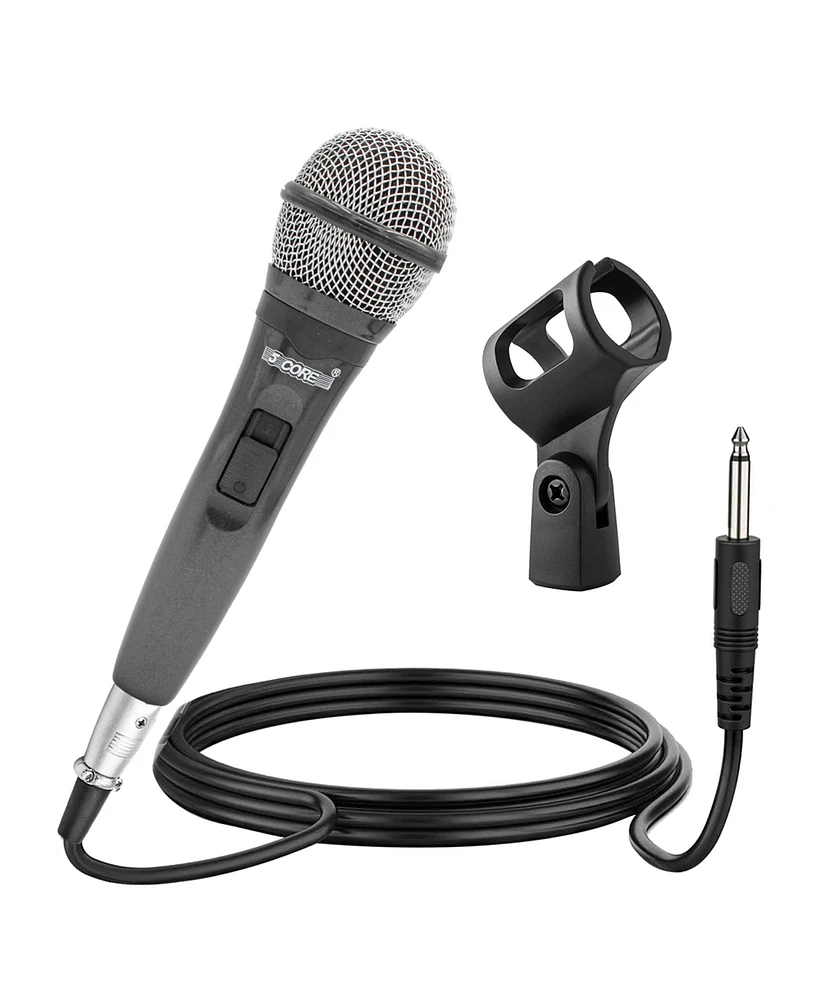 5 Core Handheld Microphone For Karaoke Singing • Dynamic Cardioid Unidirectional Vocal Xlr Mic Pm 600