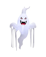 Costway 5 Ft Tall Halloween Inflatable Hanging Ghost Blow-up Yard Decoration w/Led Light