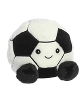 Aurora Mini Striker Soccerball Palm Pals Adorable Plush Toy Black 4"